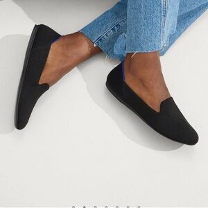 Rothy’s The Loafer Flat Shoes Slip On Comfort Sustainable Casual Black 9.5